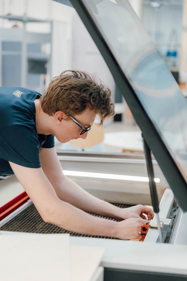 Lasercutter bei der Langen Nacht der Forschung